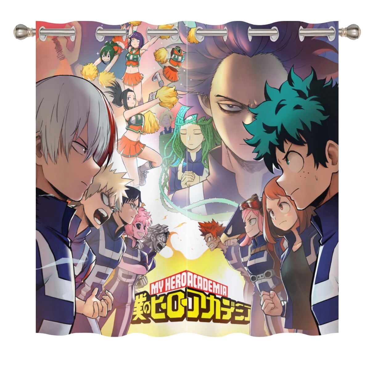 

Плотные шторы My Hero Academia 86 x 84 дюйма, разноцветный