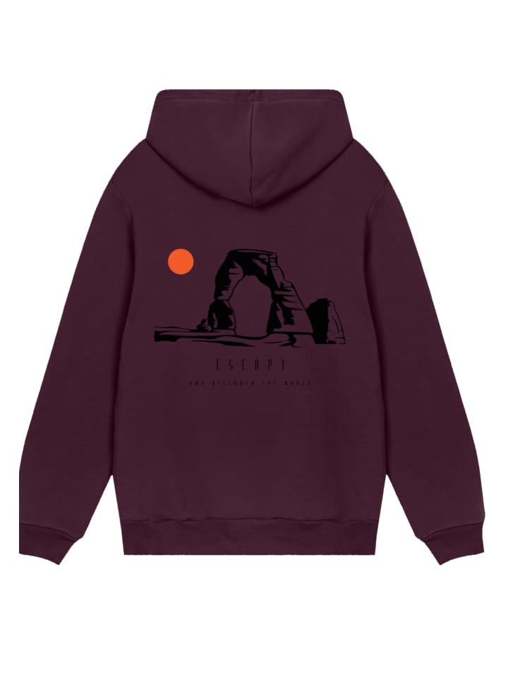 

F4NT4STIC Худи Escape Discover the World Savannah бордового цвета