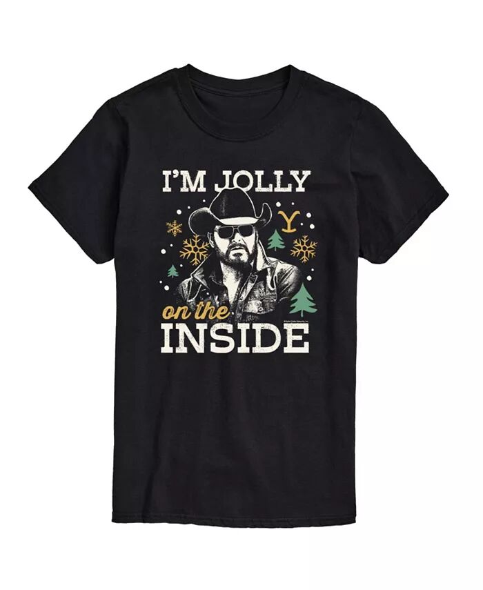 

Мужская футболка Yellowstone Jolly Inside с коротким рукавом AIRWAVES, черный