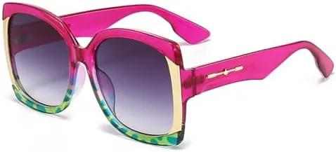 

Квадратные солнцезащитные очки 2027 для женщин, винтажные мужские солнцезащитные очки, зеленые, фиолетовые, с леопардовым принтом, цвета чая, UV400 MTZJH, Purple