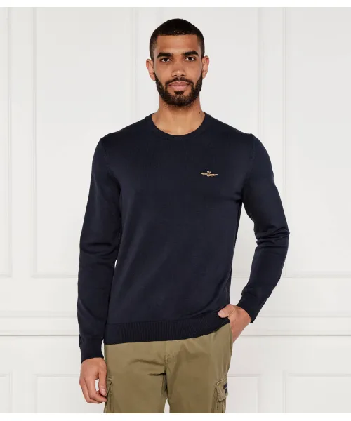 

Свитер Regular fit Aeronautica Militare, синий