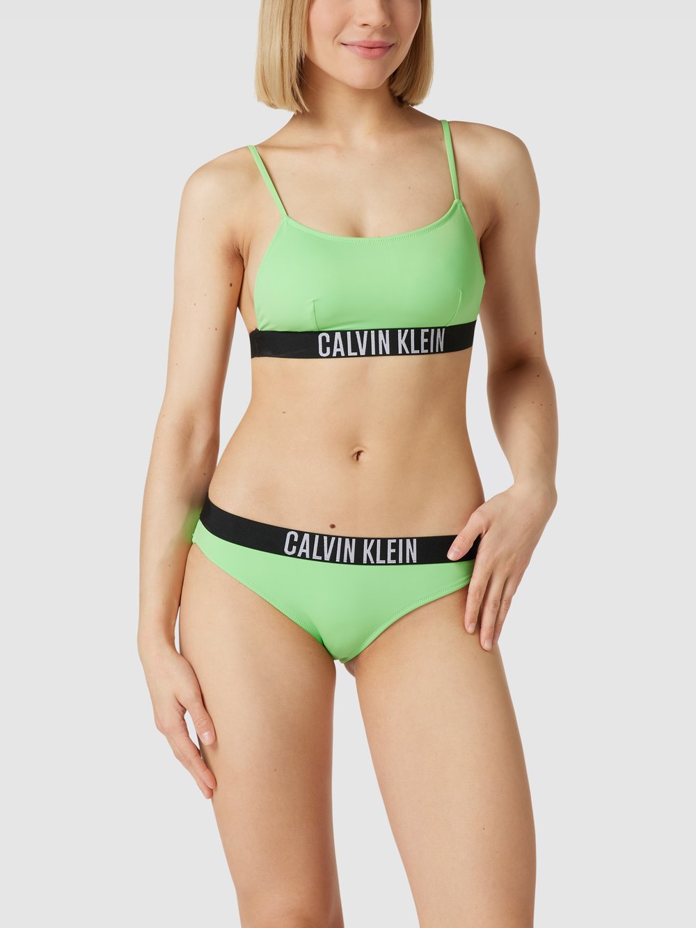 

Верх бикини в стиле бралетт, модель «INTENSE POWER» Calvin Klein Underwear, зеленый