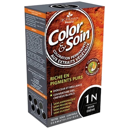 

3 Chenes Color & Soin Special Женская краска для волос Ebony Black Les 3 Chênes