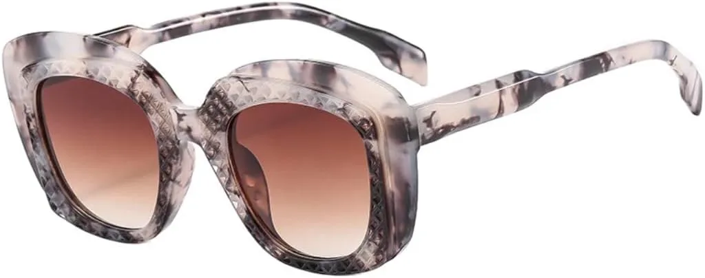 

Двухцветные солнцезащитные очки в стиле хип-хоп для женщин, модные градиентные очки, защита от УФ-излучения UV400 для мужчин, уникальные UUPTTPL, Pattern Tea Gradient