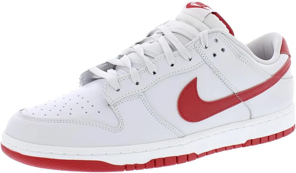 Кроссовки баскетбольные Nike Dunk Low Retro, Vasto Grey/Varsity Red/White