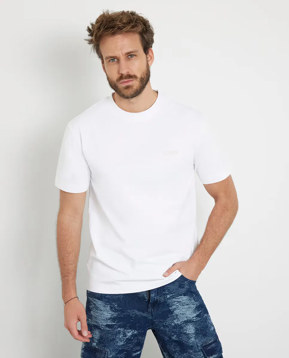 

Мужская футболка с логотипом спереди Guess, белый