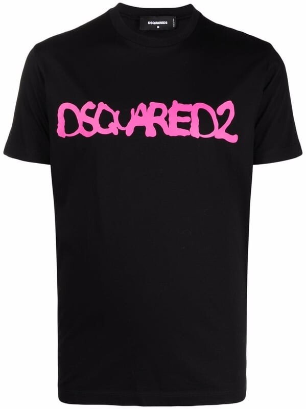 

Футболка с флуоресцентным спреем Dsquared2, черный