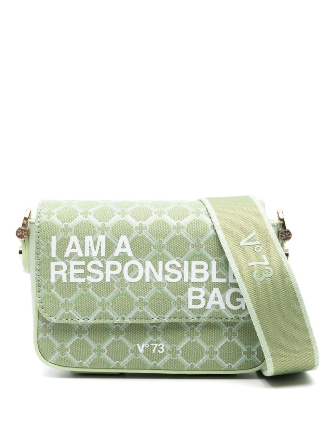 

V°73 сумка через плечо с логотипом Responsibility, зеленый