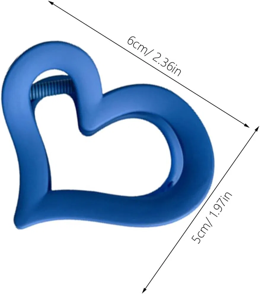 Заколки для волос сердце 6 шт Beaupretty акриловые разноцветные — фото 2