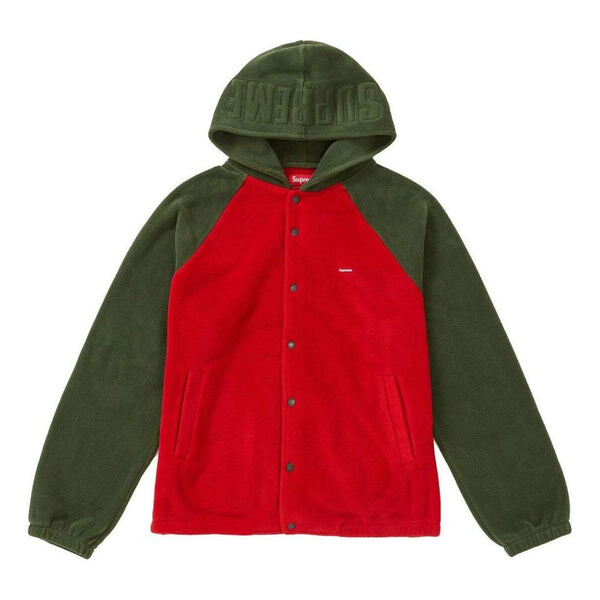 

Куртка fw18 polartec hooded raglan coat 'red' Supreme, красный
