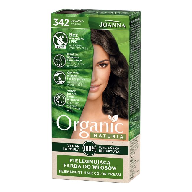 

Органическая краска для волос Naturia Joanna, цвет 342 coffee