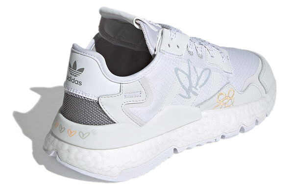 Кроссовки оригинальные nite jogger Adidas, белый — фото 4