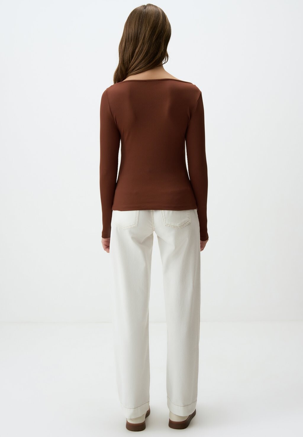 

Топ с длинными рукавами ASYMMETRIC NECKLINE Jimmy Key, коричневый