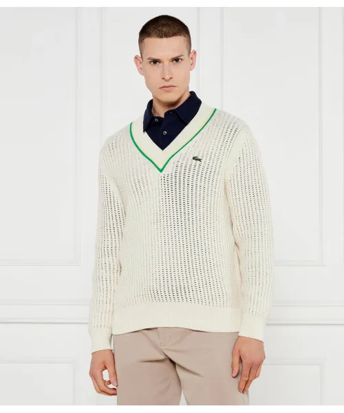 

Свитер Classic fit Lacoste, бежевый