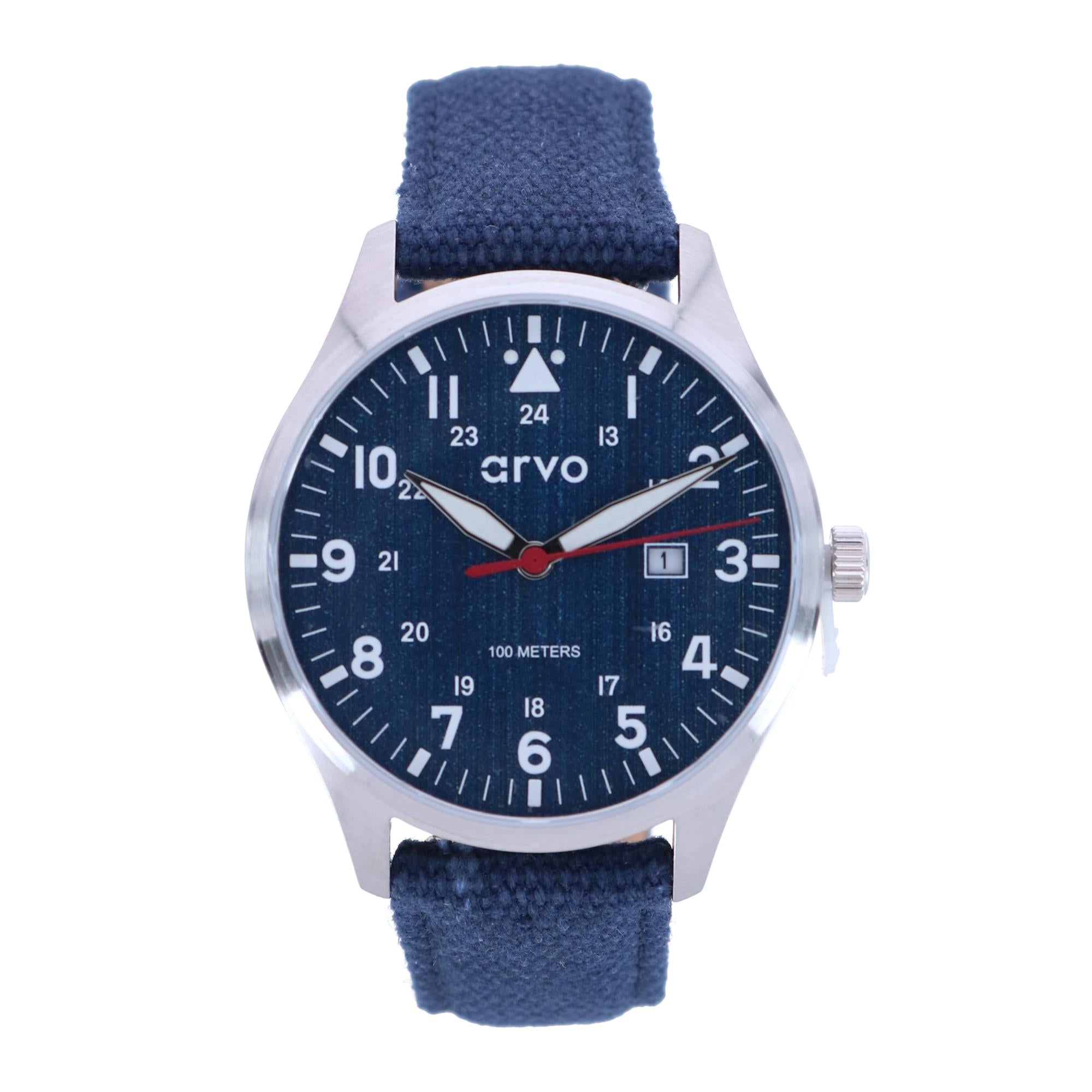 

Часы Rove Field Blue Face Arvo, цвет jeans blue band