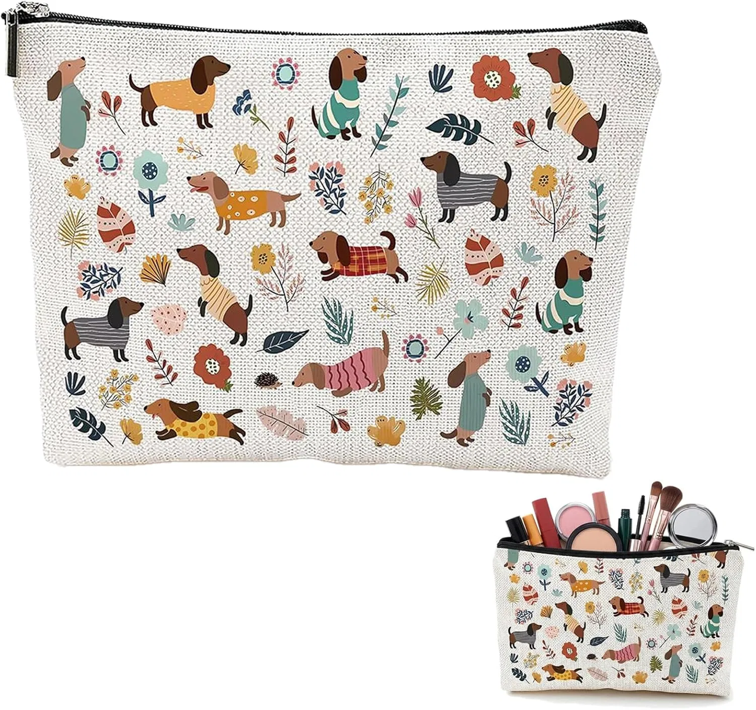 Косметичка Dackel Tasche с мотивом таксы, 25x17 см Audio Frequency%