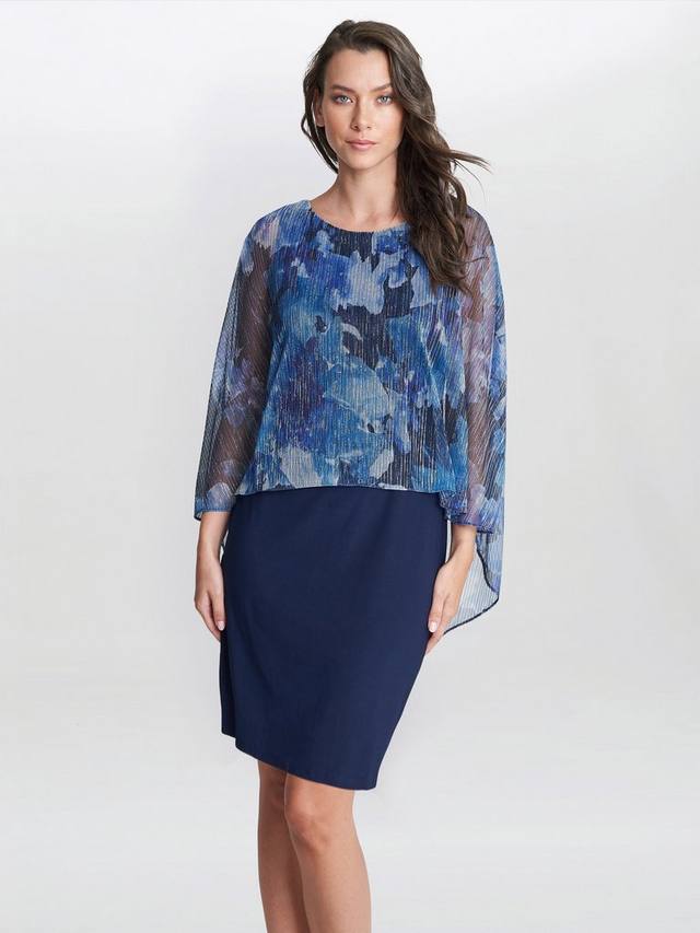 

Платье от brenya popover Gina Bacconi, цвет Navy/Silver