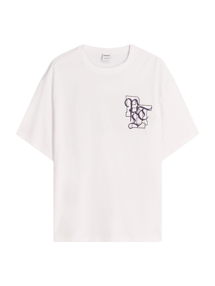 

Рубашка Bershka POINTLESS, белый