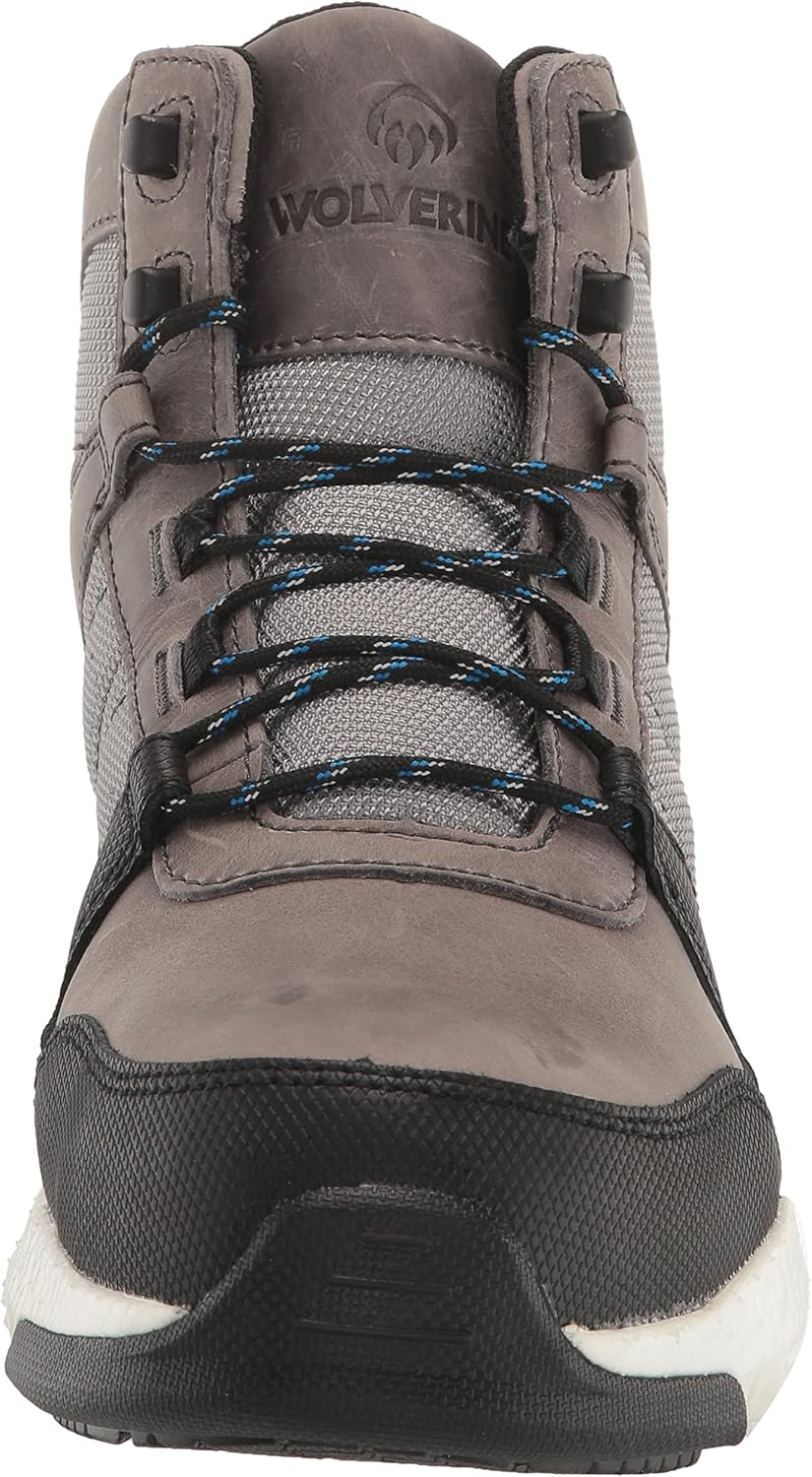Мужские ботинки WOLVERINE Rev Ultraspring DuraShocks CarbonMax Vent Mid, серый — фото 2