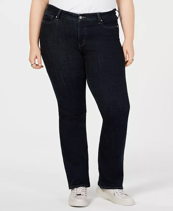

Модные джинсы с расклешенными штанинами 415 Classic Bootcut для полных женщин Levi's, синий