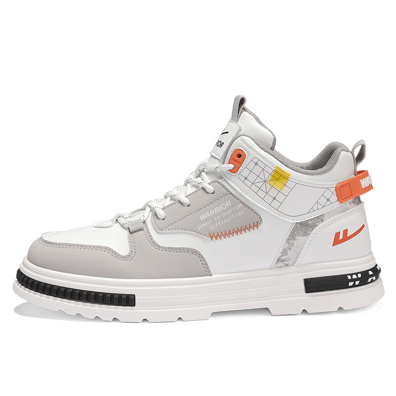 

Кроссовки мужские Lifestyle Shoes Men High-Top Warrior, цвет White Gray