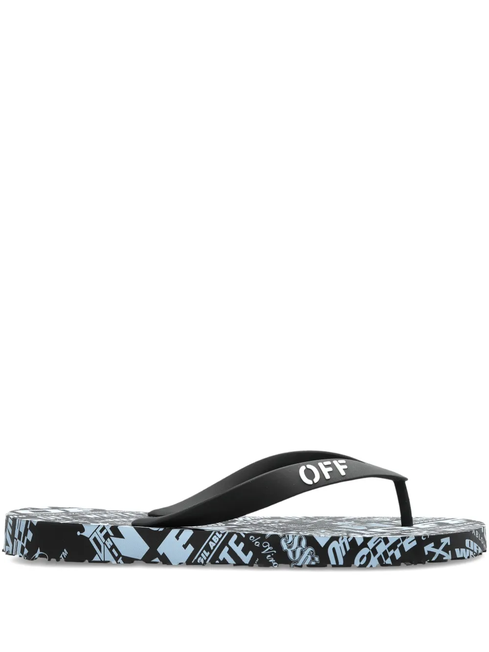 Вьетнамки с логотипом OFF-WHITE, черный