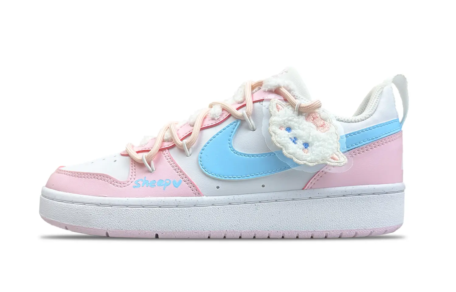 

Nike Кроссовки для скейтбординга Court Borough устойчивые к истиранию низкие розовые для подростков