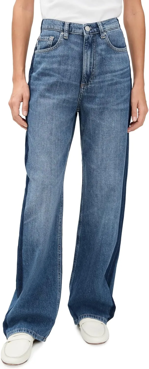 

DL1961 Женские джинсы Karmine Aura Refined Wide Leg High Rise