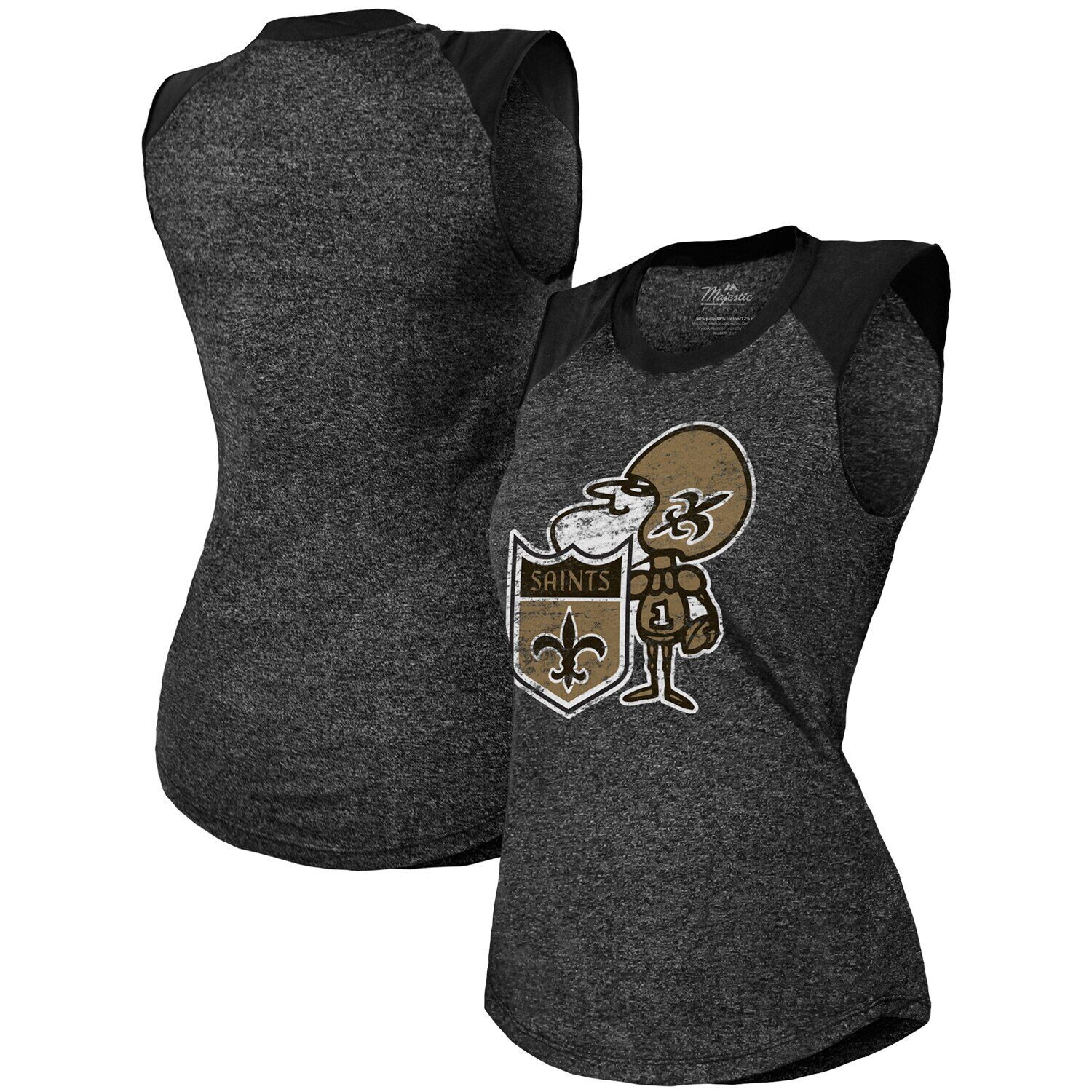 

Женская черная майка Majestic Threads New Orleans Saints в стиле ретро, ​​тройная майка с мышцами реглан Majestic, Черный, Женская черная майка Majestic Threads New Orleans Saints в стиле ретро, ​​тройная майка с мышцами реглан Majestic