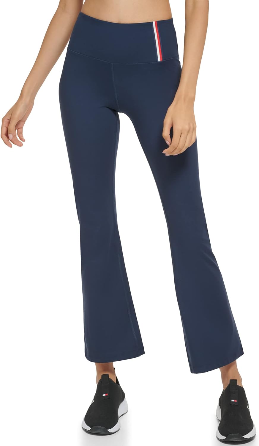 

Женские широкие брюки для йоги Tommy Hilfiger с высокой талией, Navy