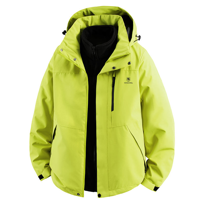 

Куртка Unisex Hooded Fleece lined Others VanCamel, neon зеленый (polar fleece)
