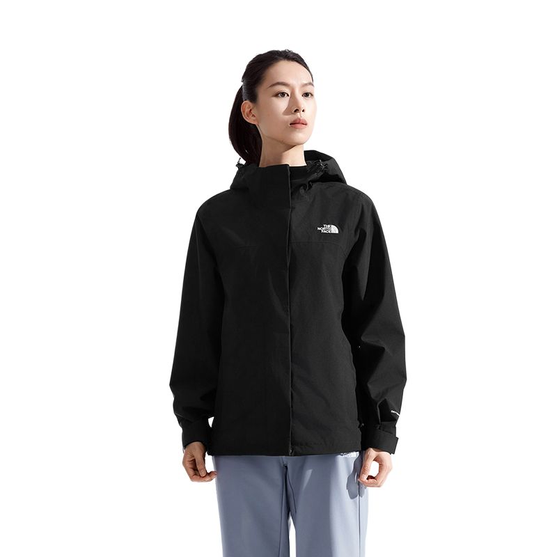 

THE NORTH FACE Женская ветровка SANGRO для походов водонепроницаемая ветронепроницаемая и устойчивая к истиранию, Cosmic Black
