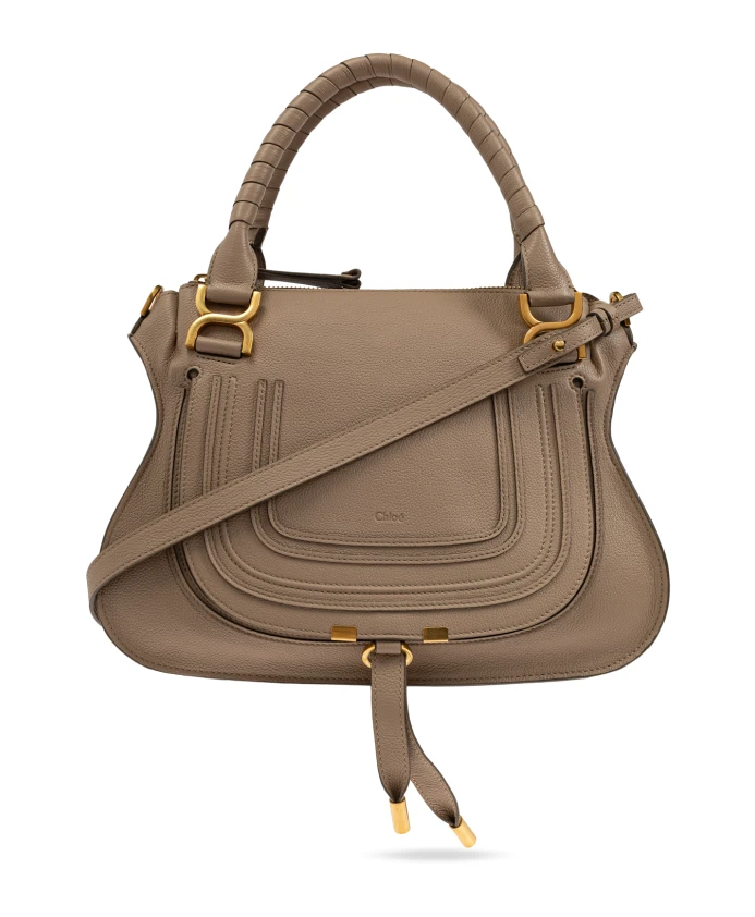 

Сумочка Marcie двойная средняя Chloé, бежевый