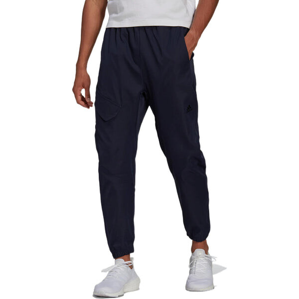 Спортивные штаны Men's adidas O-shape Cargo Solid Color Lacing Casual Sports Pants/Trousers/Joggers Legendary Ink Blue, мультиколор — фото 2