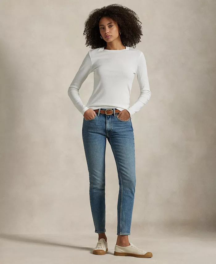 

Женские джинсы Mid-Rise Super-Slim Polo Ralph Lauren, синий