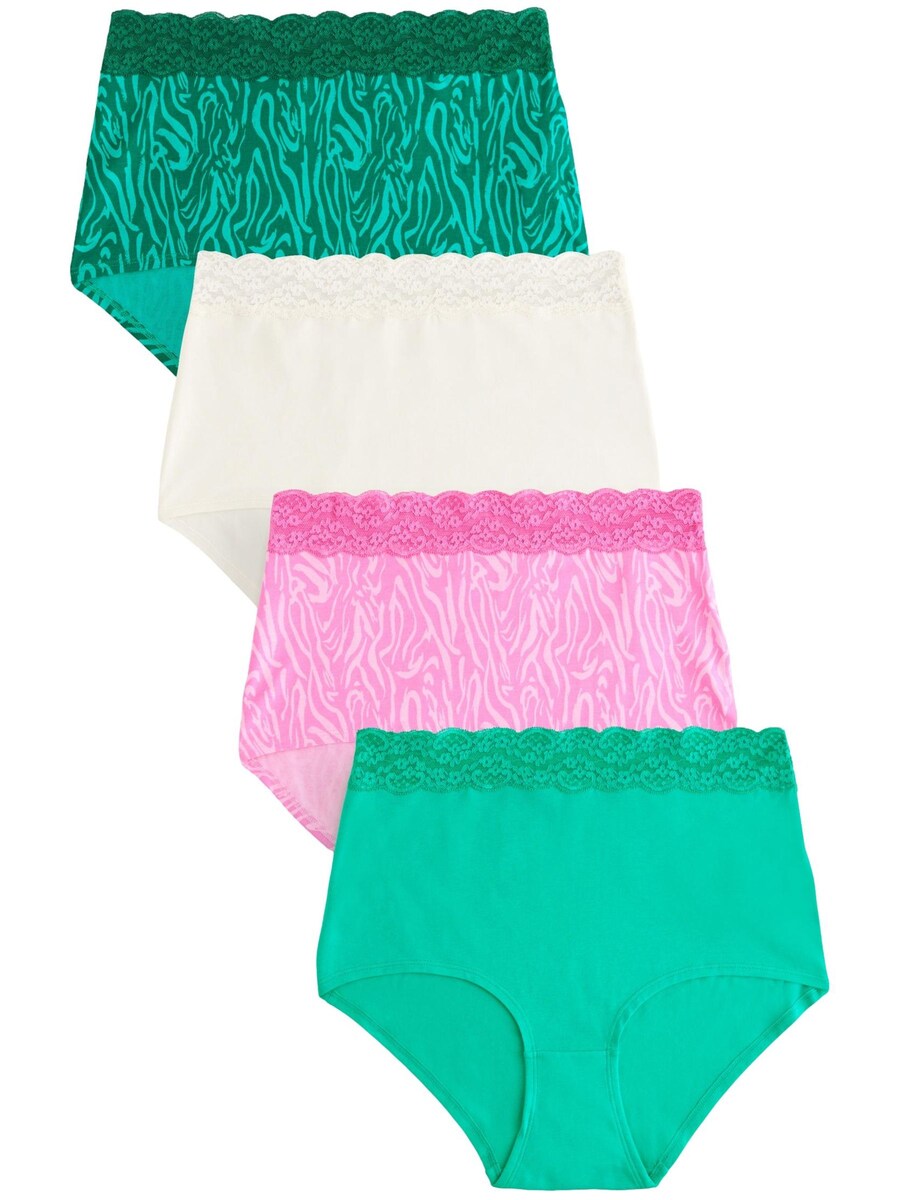 

Трусики Next, цвет Ecru/Green/Dark green/Pink