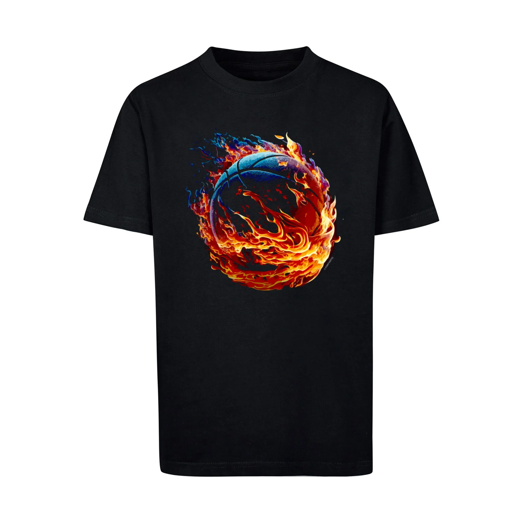 

Футболка F4NT4STIC "Basketball On Fire Sport", принт, черный