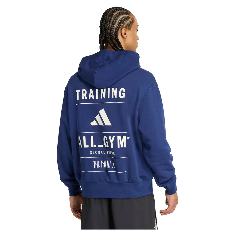 Худи adidas Category Training Graphic, синий — фото 2