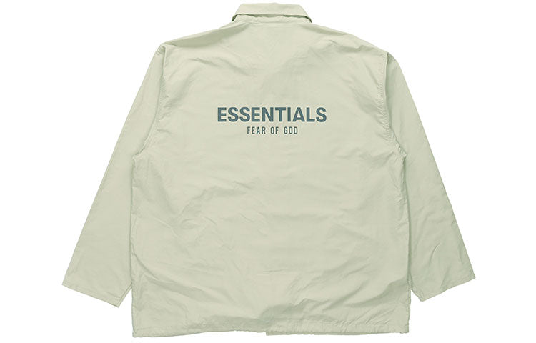 Куртка Fear of God Essentials FW20 Coach Jacket Sage, зеленый — фото 3
