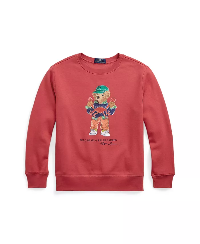 

Толстовка с медведем Polo Bear для подростков Polo Ralph Lauren, красный