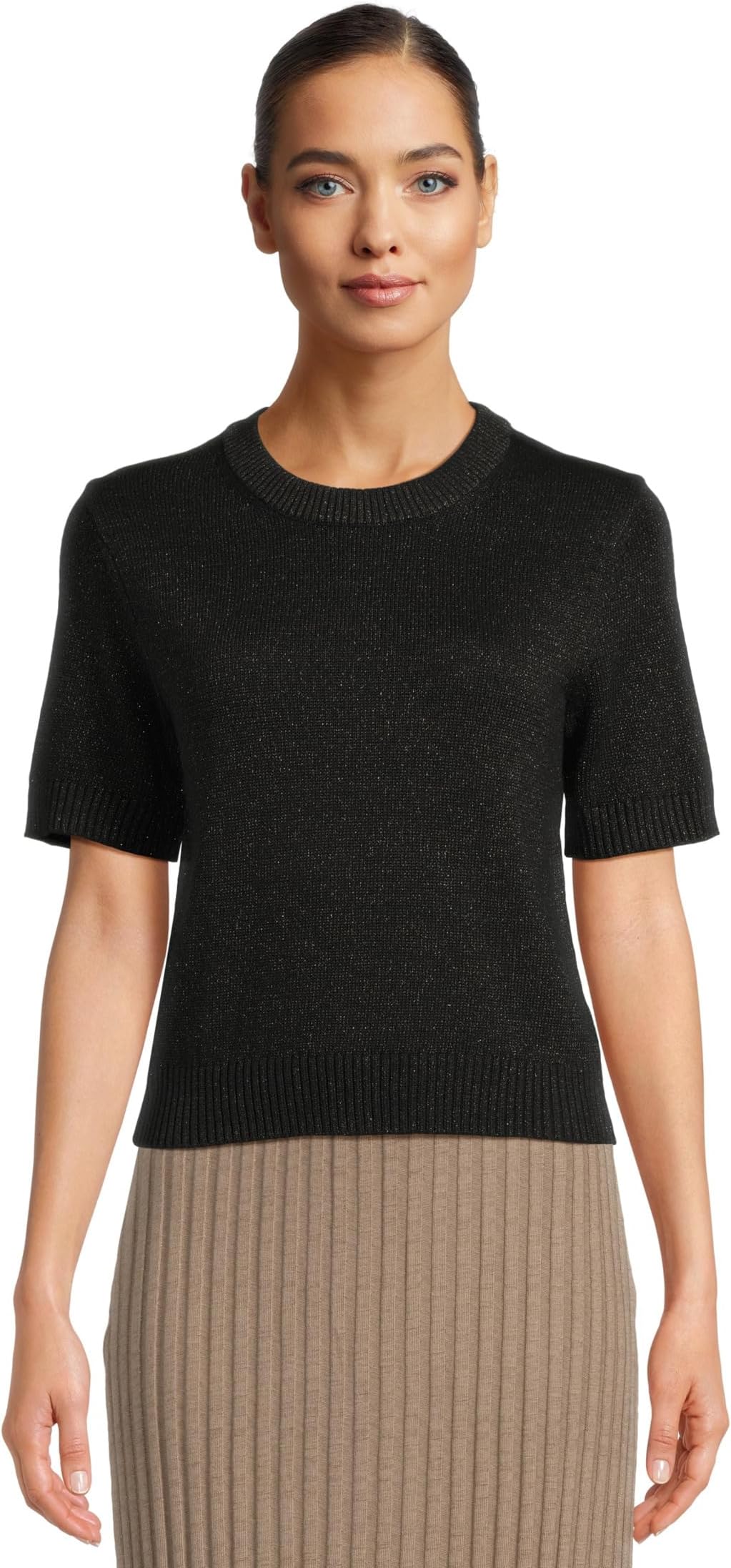 

Свитер Lilla P Women's Short Sleeve Sparkle Sweater, Black Sparkle