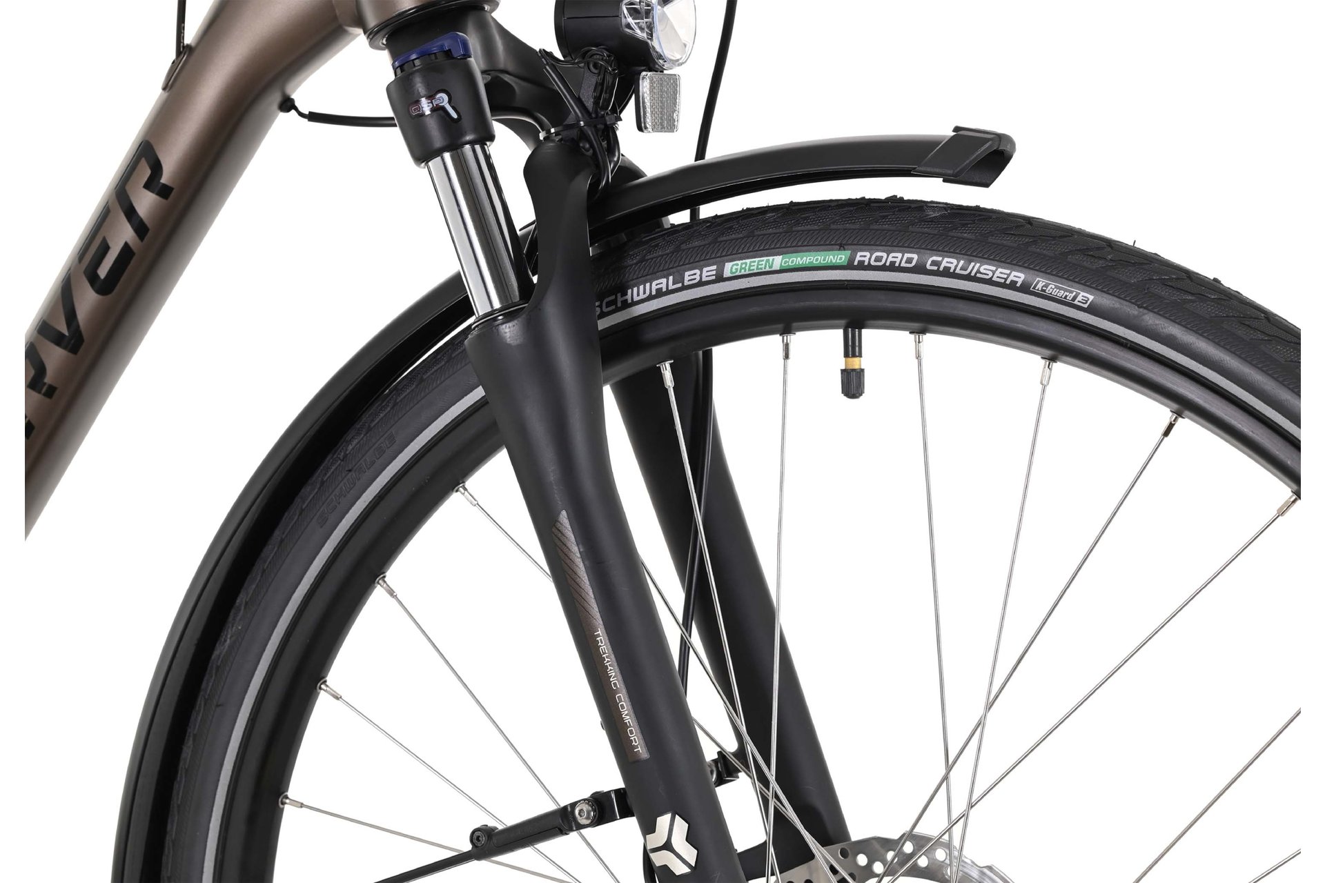 Треккинговый велосипед Carver Tour 120 - 28 дюймов - Diamant - 2024, цвет Braun|brownmetal black champagne — фото 3