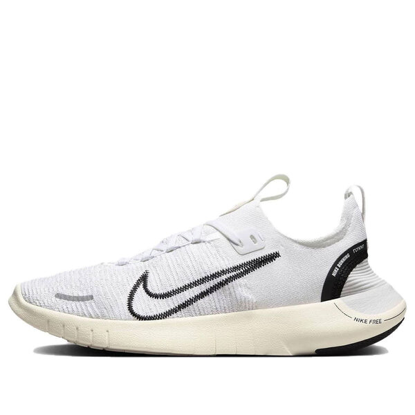 Кроссовки (WMNS) Nike Free RN NN Road Running Shoes 'White Coconut Milk Photon Dust Black', белый