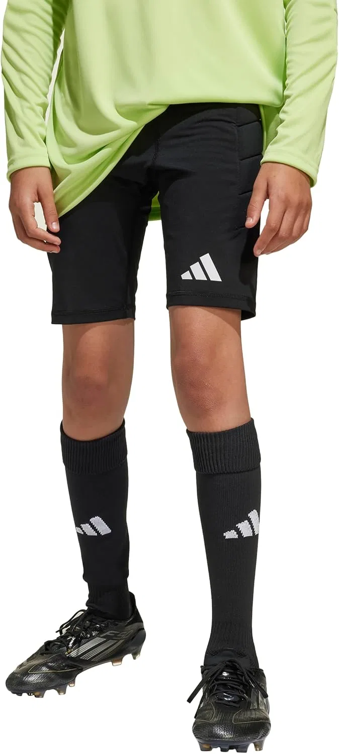 Детские вратарские шорты Adidas Squadra 25 с подкладкой, черно-белый — фото 2