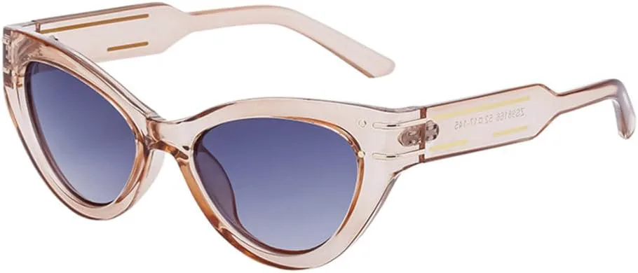 

LVTFCO Модные сексуальные солнцезащитные очки «кошачий глаз» для женщин, роскошные винтажные овальные солнцезащитные очки для дам, панк-очки «кошачий глаз», 6