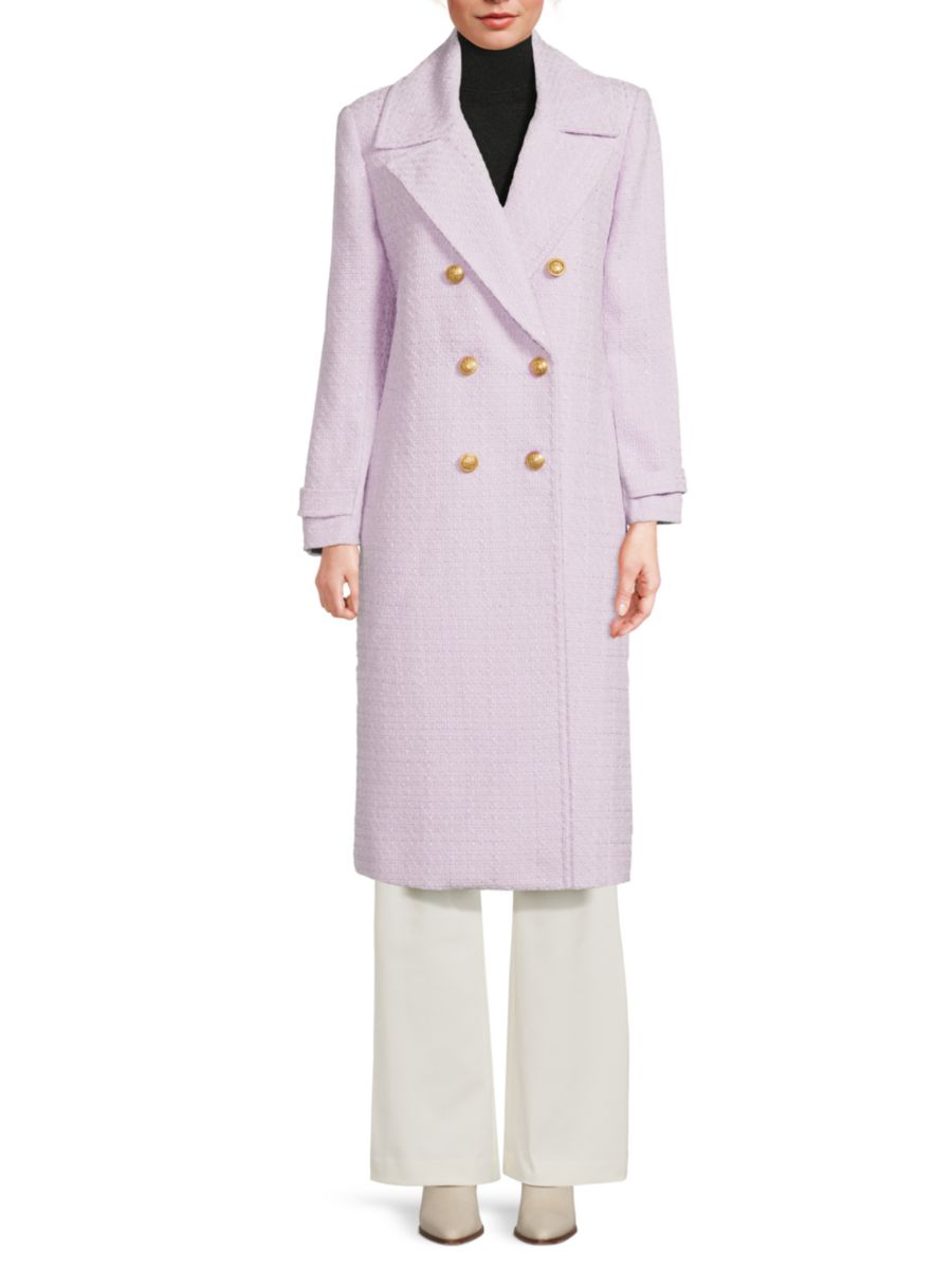 

Двубортное пальто Николас Alice + Olivia, цвет Lilac, Фиолетовый, Двубортное пальто Николас Alice + Olivia, цвет Lilac