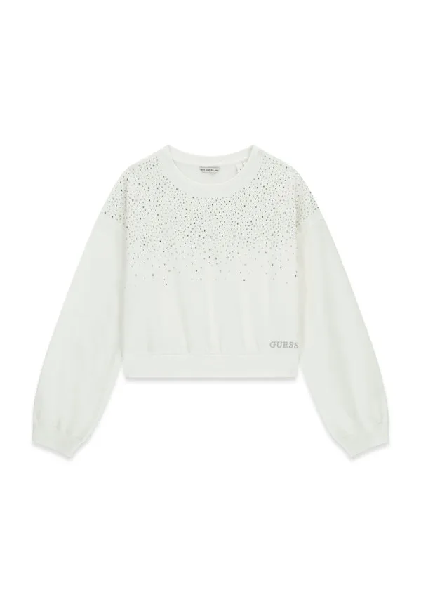 Свитшот mit strasssteinen Guess, Weiß