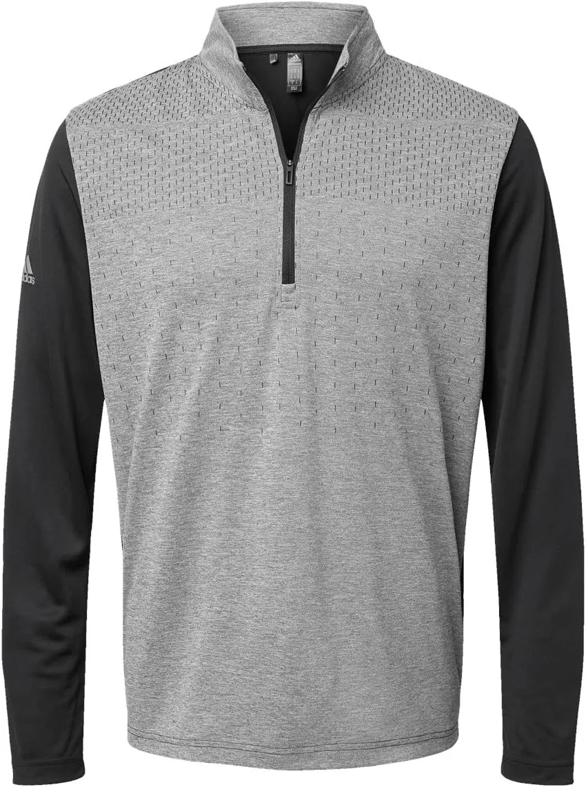 

Adidas Heather Block Print Quarter-Zip Pullover с индивидуальной вышивкой