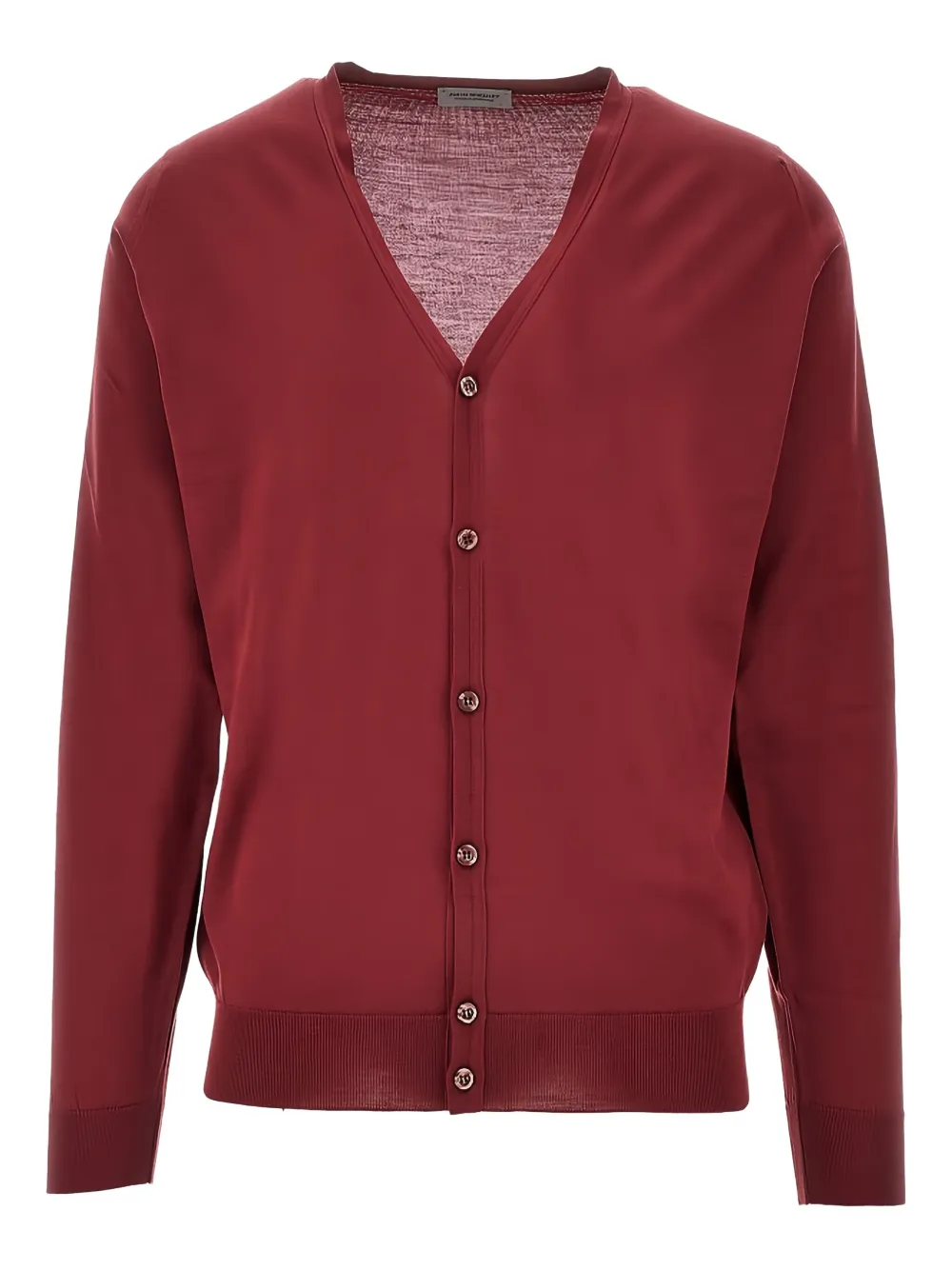 

Кардиган Petworth с V-образным вырезом John Smedley, красный