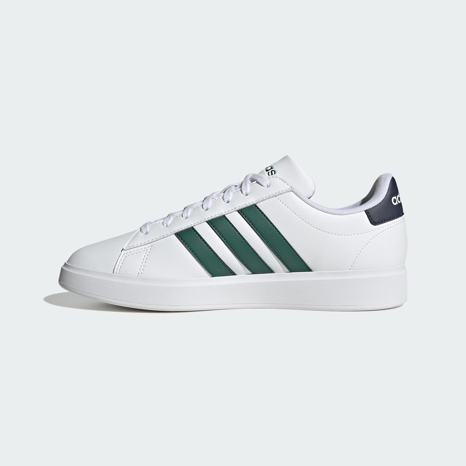 Мужские кроссовки Adidas Grand Court 2.0, белый/синий/зеленый — фото 3
